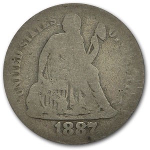 1887-S Liberty Seated Dime VG 1887-S Liberty Seated Dime VG